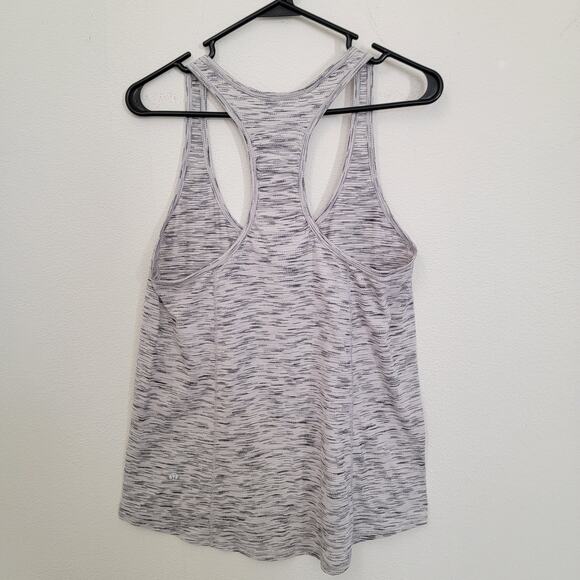 Lululemon Our Sport Tiger Space Dye White Gray Racerback Gorp Gym Workout W1AWFS - Picture 4 of 9